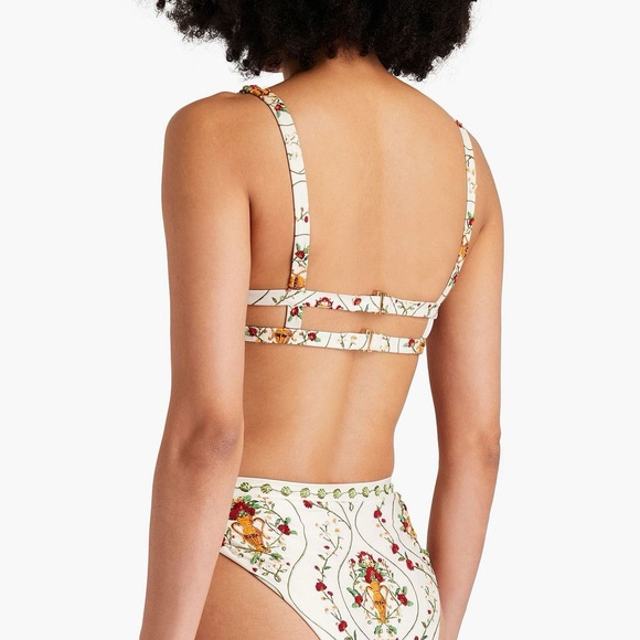 Agua by Agua Bendita Other - AGUA BY AGUA BENDITA | S / M | Havana Remedios Floral Print Strappy Bikini Top